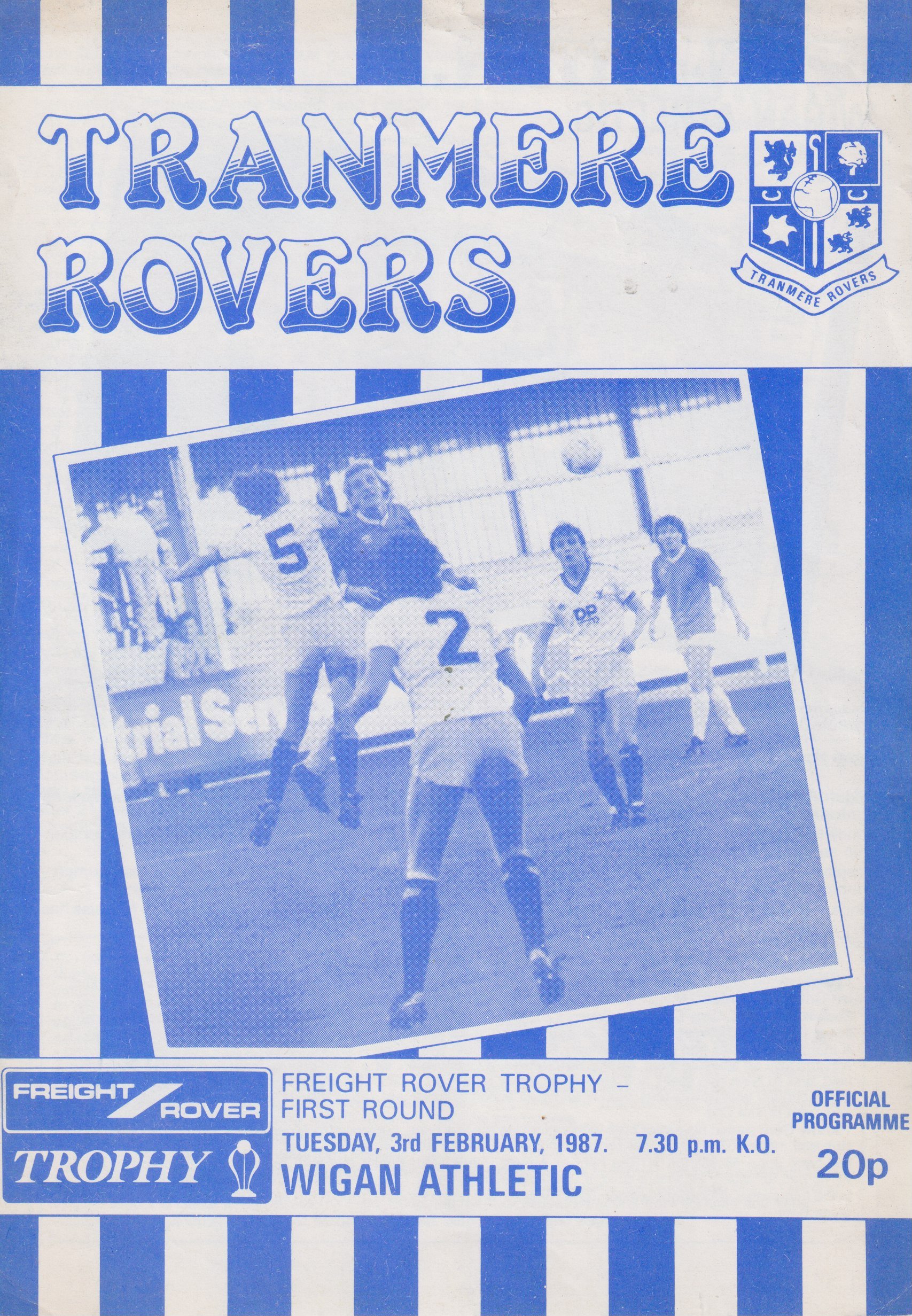 Tranmere Rovers v Wigan Athletic match programme